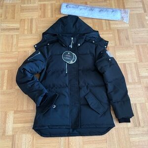 Moose Knuckles Black Down-Filled Jacket